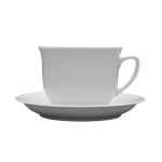 Filiżanka Wiedeń ze spodkiem biała 300ml Lubiana