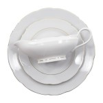 Serwis obiadowy dla 12 osób 44el. Feston linia złota 3604 Ćmielów