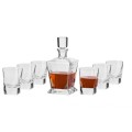 komplet do whisky karafka szklanki caro krosno
