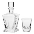 komplet do whisky karafka szklanki caro krosno