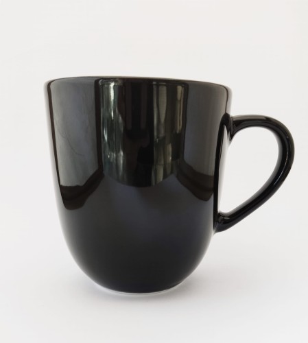 czarny kubek porcelanowy planet 350ml