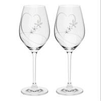 Daisy kieliszki do wina Swarovski kpl. 2 szt 360ml