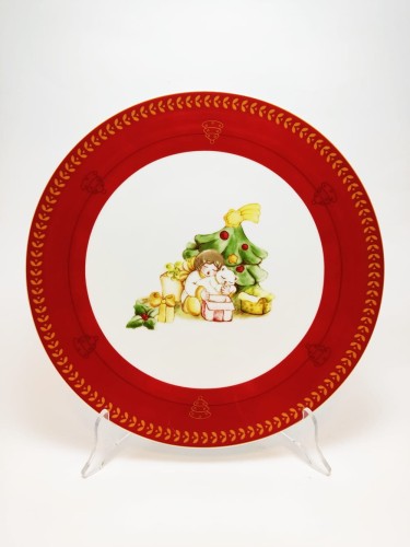 Półmisek okrągły talerz świąteczny choinka 32cm Karolina