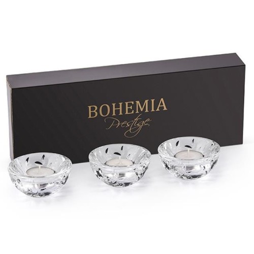 Komplet 3 świeczników tealight N3 Bohemia Prestige