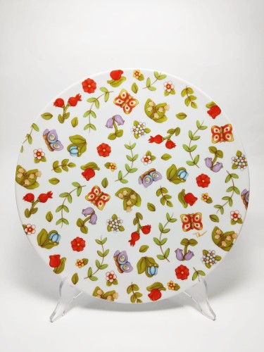 Półmisek okrągły talerz kwiaty 32cm wiosna Karolina