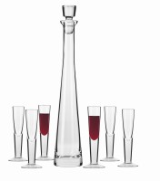 Ekskluzywny komplet do likieru i nalewek krosno empire 7-części